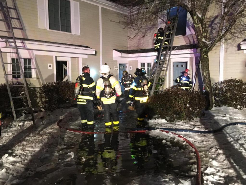 Easton Fire Department Extinguishes Fire at Condominium Complex