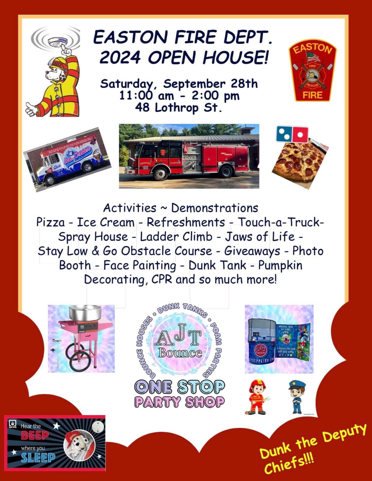 Easton Fire Open House Flyer 2024