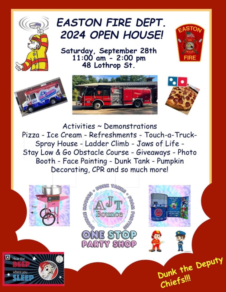 Easton Fire Open House Flyer 2024