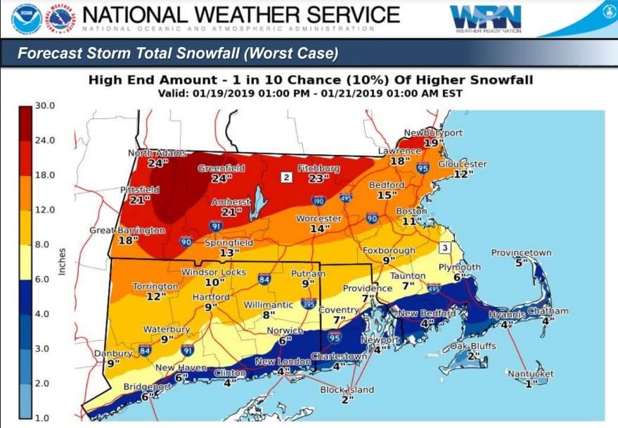 Easton Police and Fire Departments Provide Safety Tips Ahead of Two Upcoming Snowstorms