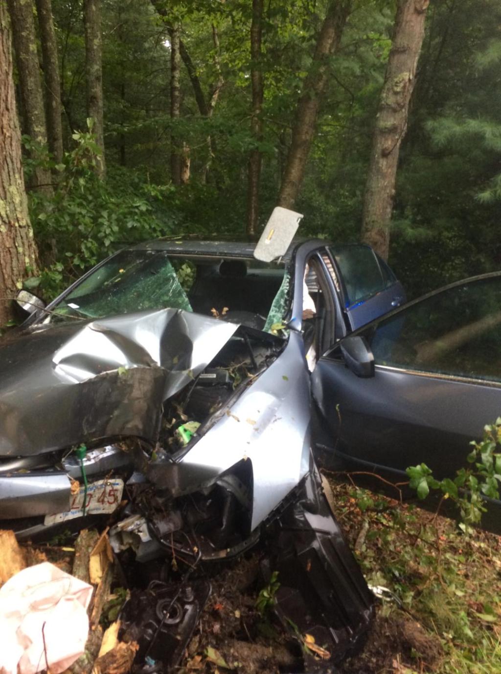 Easton Fire Department Responds to Crash After Driver Struck Tree